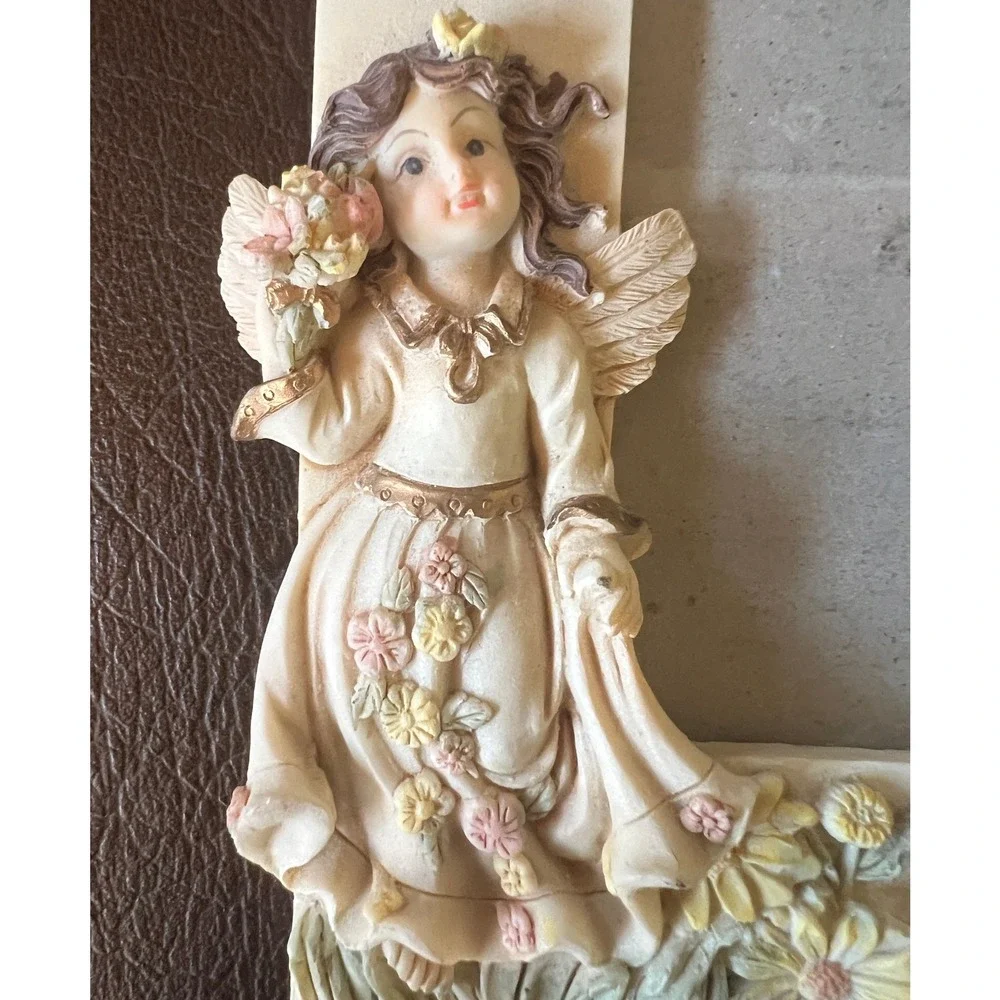Vintage Fairy Garden Resin Frame 3D Butterfly Bee Floral 5x7 Woodland Cottage